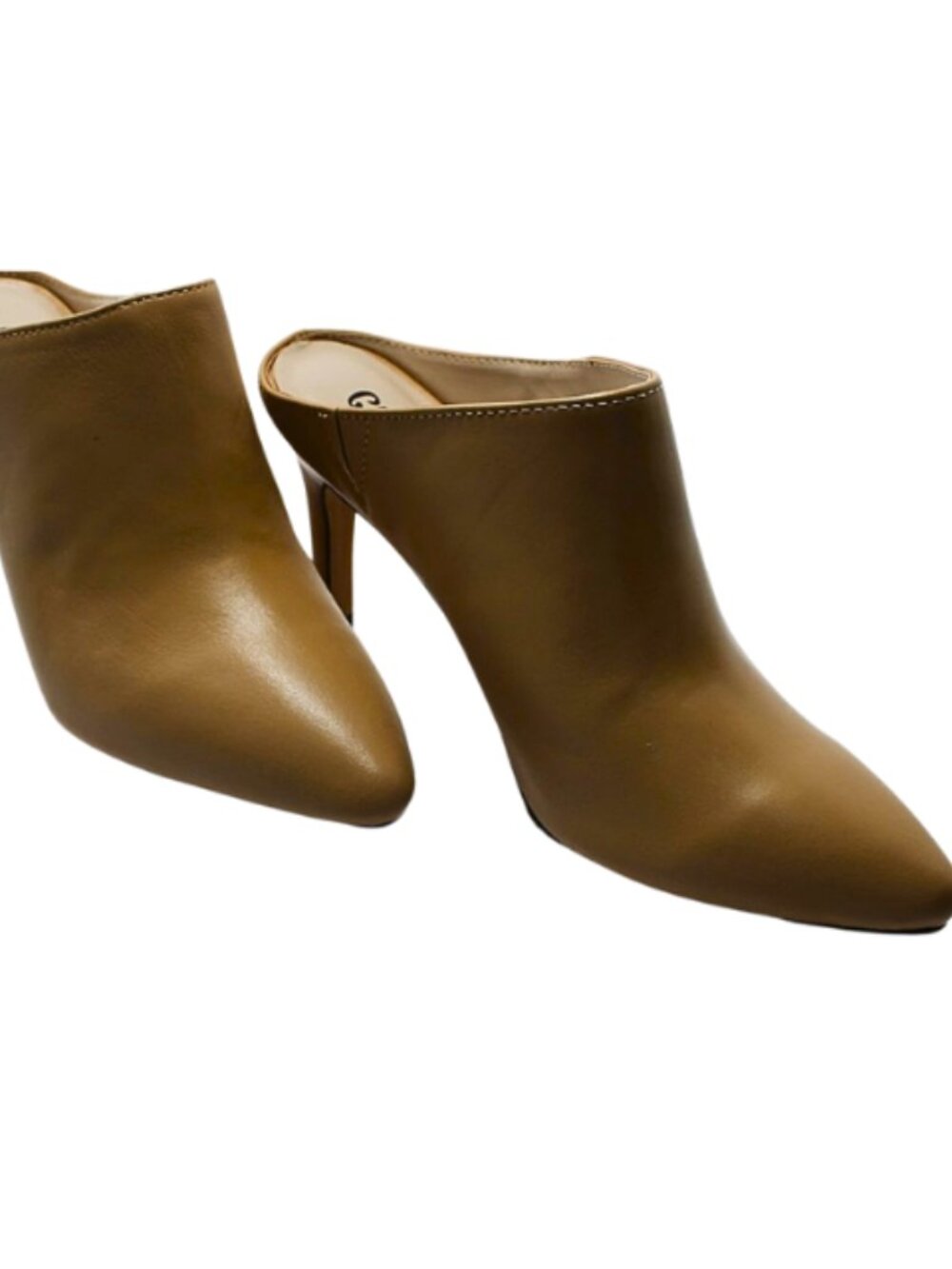 Cinderella of Boston Women’s Nude Tan Pointed Toe Mule Heels Size 4.5 New